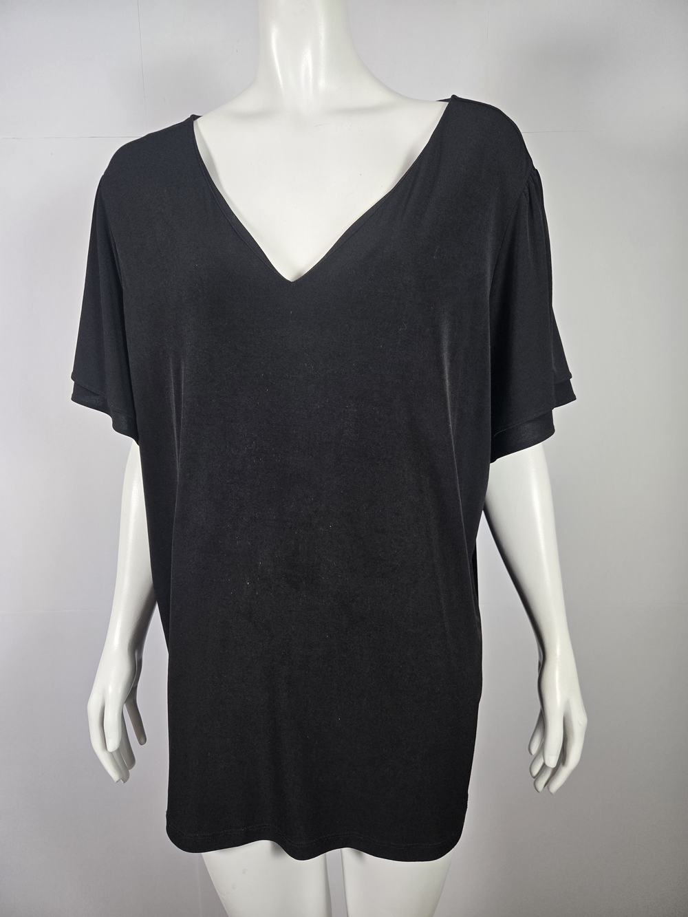 Calvin Klein Black V-Neck Short Sleeve Tee